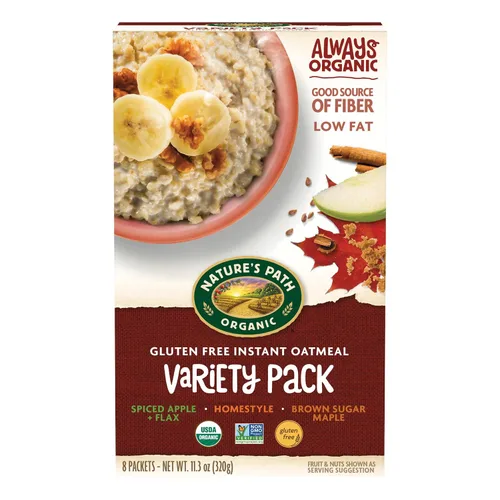Miniatura 9 de Nature's Path Organic Homestyle Avena Instantánea, 11.3 oz (Paquete de 6), Sin Gluten, Sin OGM