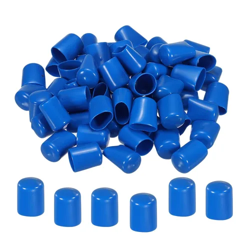 Miniatura 13 de MECCANIXITY 200 tapas de goma para extremos de goma, 0.079 in, protector de rosca de tornillo de vinilo, tapas de vacío redondas de PVC para tubería