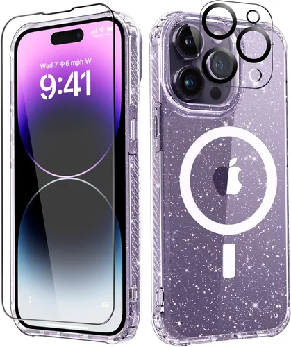 Miniatura 43 de MIODIK Compatible con Funda para iPhone Air, [Compatible con Magsafe] con Protector de Pantalla y Protección de Cámara Mejorada, Funda Protectora
