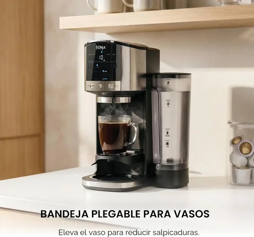 Miniatura 7 de Ninja DualBrew Cafetera Prepara café molido y cápsulas Prepara clásico, rico, sobre hielo y frío Prepara taza de una sola porción a jarra