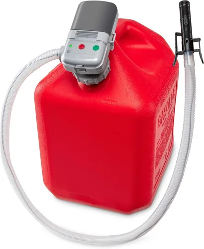 Miniatura 12 de Bomba automática de transferencia de combustible DEWAY con boquilla para control de flujo y parada, se adapta a la mayoría de las latas de gasolina