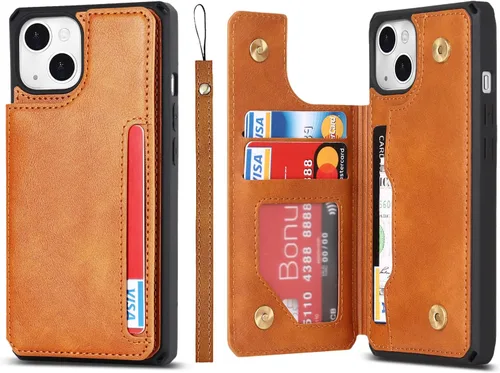 Miniatura 24 de Cavor para iPhone 11 Funda con tarjetero, para iPhone 11 Funda tipo cartera para mujeres y hombres, Funda para teléfono tipo cartera con soporte