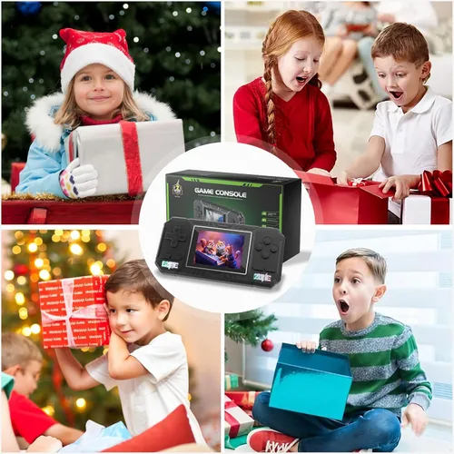 Miniatura 7 de Consola de juegos portátil de mano, 520 videojuegos retro, pantalla LCD de 3.0 pulgadas y batería de 1020mAh, consola de juegos portátil regalo