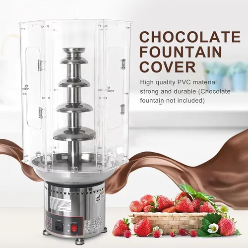 Miniatura 2 de Cubierta de fondue de chocolate comercial, cubierta grande de 4 a 7 niveles, cubierta de máquina de cascada de chocolate, cubierta de torre