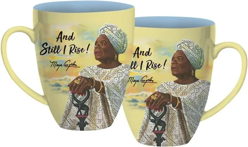 Miniatura 10 de African American Expressions - Taza Maya Angelou Barack Obama Legends Unite (15 oz.) CHMUG47, color negro