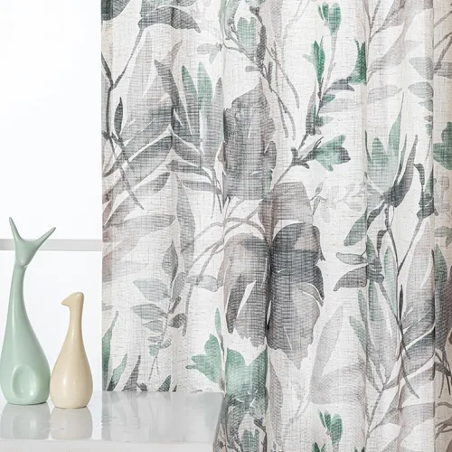 Miniatura 5 de MYSKY HOME - Cortinas plisadas con estampado floral para sala de estar/comedor, cortinas plisadas para proteger la privacidad, 84 pulgadas de largo