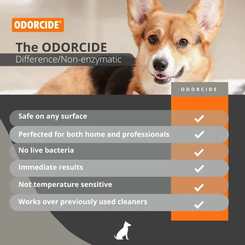 Miniatura 3 de Odorcide Odormed - Concentrado eliminador de olores para mascotas - Eliminador de olores fuertes en pisos, paredes, jaulas y más - Uso múltiple