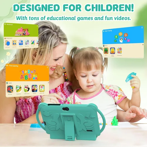 Miniatura 6 de Tablet para niños de 7 pulgadas para niños y niñas, tabletas Android para niños, 4 GB RAM 32 GB ROM, tablet para niños pequeños, WIFI Bluetooth