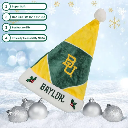 Miniatura 4 de NCAA - Sombrero de Papá Noel de la NCAA - Muestra tu espíritu con ropa y regalo para fanáticos de las festividades con licencia oficial de la NCAA