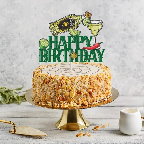 Miniatura 3 de Decoración para tartas de fiesta de cumpleaños de tequila – Suministros de fiesta de Cinco de Mayo para hombres – Taco Bout A Party Cocktail