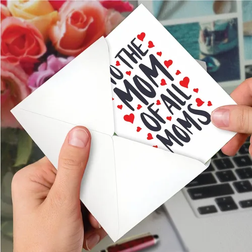 Miniatura 4 de NobleWorks - Tarjeta de felicitación de agradecimiento (madre) con sobre de 5 x 7 pulgadas (1 tarjeta) - Amazing Mom-Of All C10351CTYG