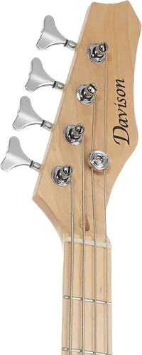 Miniatura 4 de Davison Guitars Guitars - Bajo eléctrico de 4 cuerdas, color negro, kit de principiante para diestros de tamaño completo con bolsa de concierto
