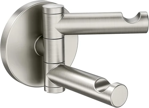 Miniatura 13 de Moen YB0402CH Align - Gancho giratorio doble moderno para bata, cromado