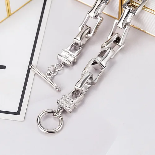 Miniatura 6 de Dankadi Collar de cadena de eslabones Rolo de plata de ley 925 para hombre, cadena cubana gruesa de 18, 20, 22, 24, 26, 28, 30 pulgadas, regalo