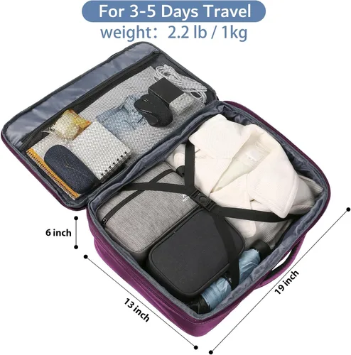 Miniatura 97 de MATEIN - Mochila de viaje extragrande de 10.56 galones, mochila de viaje ampliable apta para aerolíneas, para viajeros de fin de semana, hombres