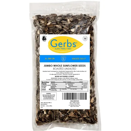 Miniatura 3 de Semillas de Girasol Jumbo Sin Sal En Cáscara de Gerbs – 2 LBS - Libres de los 14 Principales Alérgenos Alimentarios y Sin OGM - Semillas de Girasol