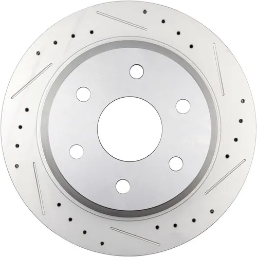 Miniatura 2 de SCITOO Rotores de disco ventilados traseros de 13 pulgadas (13.000 in) + pastillas de freno de cerámica de repuesto para Cadillac Escalade ESV/EXT