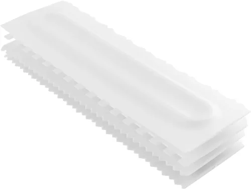 Miniatura 5 de Hofumix - Raspador de tartas para decoración de pasteles, peine de glaseado más suave con borde de pastel, espátulas de crema más suaves