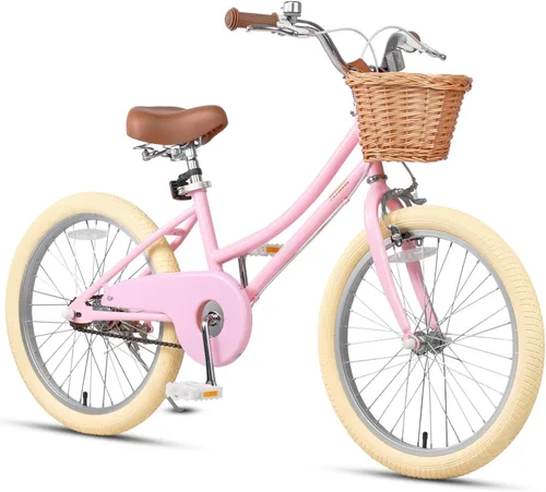 Miniatura 33 de Petimini Vintage Kids Bike for Girls, 12–20 Inch Classic Bicycle with Wicker Basket & Bell, High Tensile Steel Frame, Training Wheels (12–18”), 85%