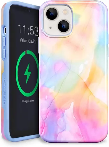 Miniatura 29 de VELVET CAVIAR Funda para iPhone 13 Marble – Bonita funda protectora femenina para mujer – Compatible con MagSafe – probada en caídas de 10 pies