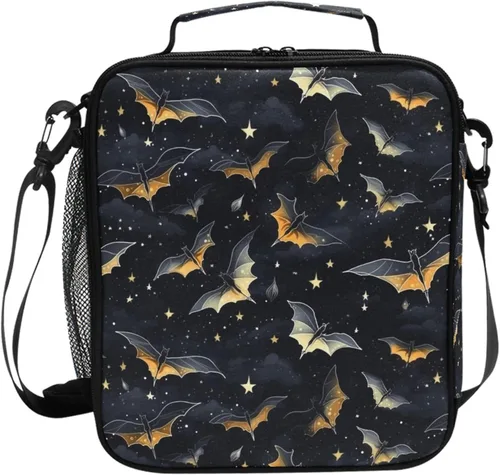 Miniatura 11 de MNSRUU Bolsas de almuerzo para niños y niñas, Doodle Kawaii Conejo, reutilizable, aislada, kit de bolsa térmica para comidas, bolsa organizadora