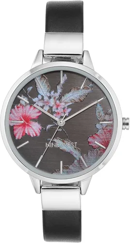 Miniatura 8 de Nine West Reloj de mujer con esfera floral y correa lisa