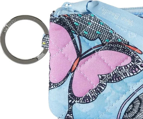 Miniatura 3 de Vera Bradley Cartera de algodón con cremallera para identificación para mujer