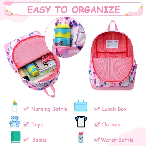 Miniatura 3 de VASCHY - Mochilas para niños y niñas, ligeras, resistentes al agua, con correa para el pecho