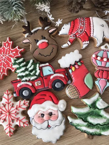 Miniatura 7 de LILIAO Cortador de galletas con cara de Papá Noel de Navidad - 3.4 x 4.3 pulgadas - Acero inoxidable