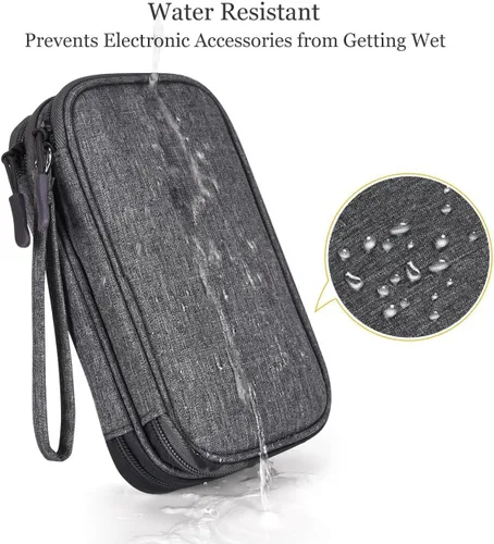Miniatura 4 de CAOODKDK Organizador Electrónico Bolsa de Accesorios de Cable de Viaje, Estuche Organizador Electrónico, Bolsa Organizadora de Accesorios Doble capa