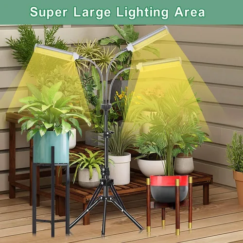 Miniatura 3 de Luz de cultivo de plantas, luz de cultivo para plantas de interior con altura ajustable de 20 a 60 pulgadas, temporizador de espectro completo, 3