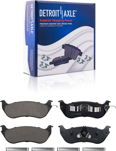 Miniatura 67 de Detroit Axle - Pastillas de freno traseras para Honda Odyssey 2011-2017 Pilot 2007-2013 MDX 2010-2013 ZDX 2010-2013 Pastillas de freno de cerámica