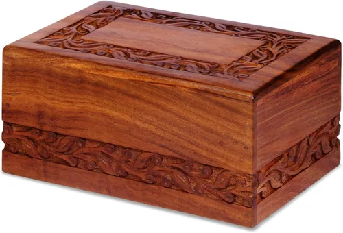 Miniatura 13 de Caja de Urna de Madera para Cenizas Humanas, Urnas Funerarias de Cremación, Urna Decorativa, Caja Conmemorativa para Mascotas, Urna para Gatos Bebés