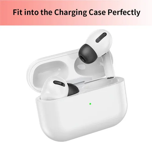 Miniatura 7 de Lanwow - Almohadillas de espuma viscoelástica para AirPods Pro. Almohadillas de silicona sin dolor. Antideslizante. Se adaptan al estuche de carga