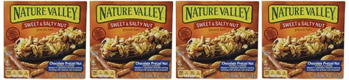 Miniatura 4 de Nature Valley, Barras de granola, dulce y salado, nuez de pretzel de chocolate, caja de 7.4 onzas (paquete de 4)