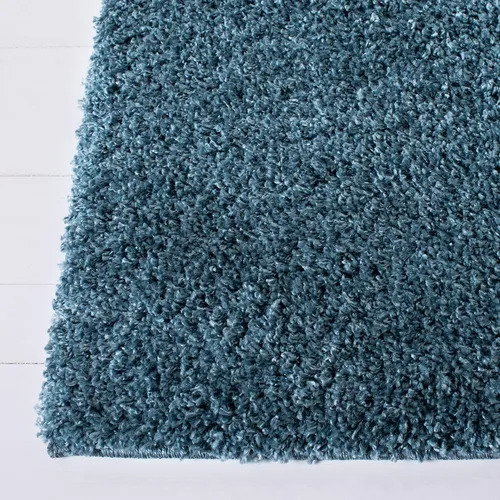 Miniatura 3 de SAFAVIEH Venus Shag Collection - Alfombra decorativa, 2 pies 2 pulgadas x 4 pies, color azul, diseño sólido, no desprende pelusa y de fácil cuidado