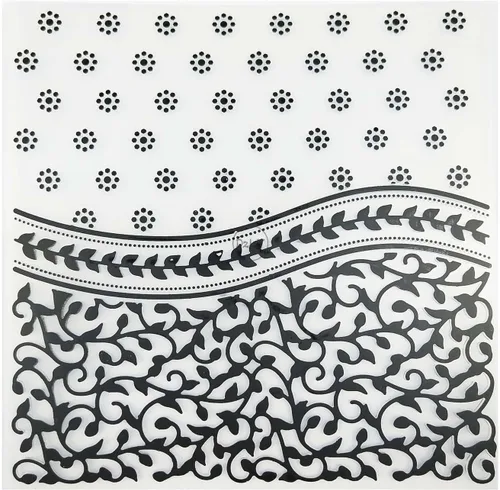 DzIxY Carpetas de plástico con estampado de hojas de flores para hacer tarjetas, suministros de papel de bricolaje, plantillas de álbumes de