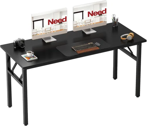 Miniatura 42 de Need AC5AW - Escritorio pequeño plegable, resistente y robusto para computadora, oficina en casa, dormitorios y espacios pequeños, no requiere Roble