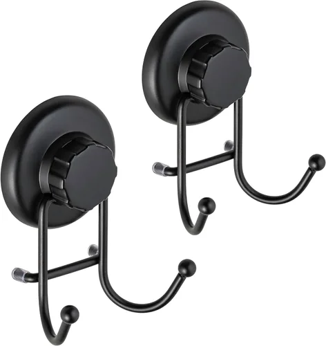 HASKO accessories - Ganchos de ventosa para ducha - Ganchos para toallas para baño montados en la pared - Ganchos de baño para colgar - Toalleros