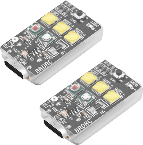 HeiyRC 2 piezas de luz nocturna estroboscópica para dron, lámpara de iluminación LED recargable anticolisión para vuelos FAA para DJI Air 3S, Mavic