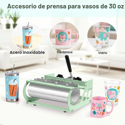 Miniatura 4 de Slendor - Máquina de prensa de calor 5 en 1, 12x15 pulgadas, prensa de calor por sublimación, transferencia de calor digital con oscilación de 360°