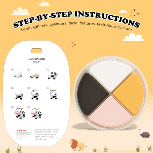 Miniatura 3 de Kits de arcilla seca al aire – 12 cajas de arcilla mágica de modelado para niños, juego de manualidades de arcilla para moldear temática