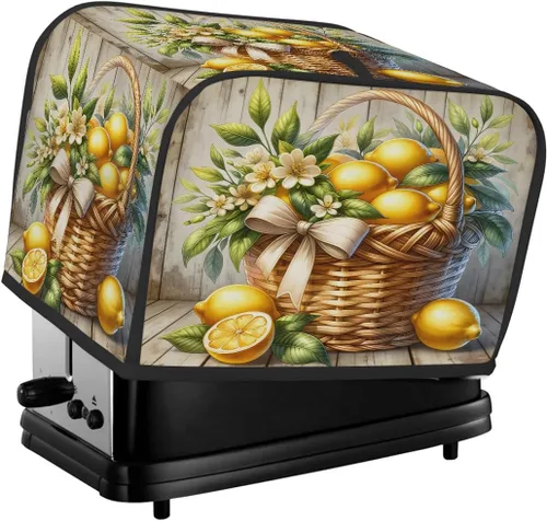 Miniatura 25 de Funda para tostadora de animales de gallo, 2 rebanadas, protección contra el polvo y las huellas dactilares, fundas para pan, fundas lavables
