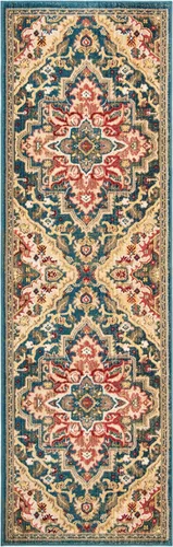 Miniatura 15 de SAFAVIEH Kashan Collection - Alfombra de área de 2 x 3 pies, color rojo y beige, diseño oriental tradicional, no desprende pelusa y de fácil