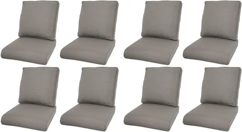 Miniatura 112 de Rilyson Cojines de patio para muebles de exterior, 22 x 24 pulgadas, respaldo alto y asiento profundo, cojín de exterior para sillas de patio, sofá