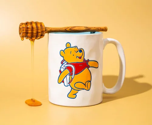 Miniatura 3 de Winnie The Pooh - Taza de cerámica de Disney Adventure Awaits Pottery, taza de café para expreso, cacao, té, capacidad para 16 onzas