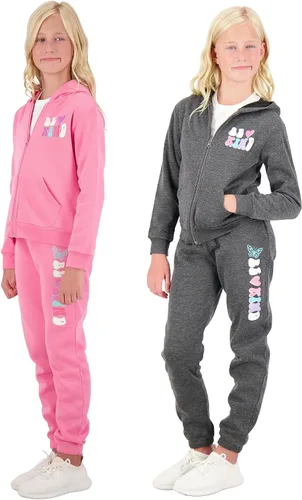 Miniatura 3 de Sweet Butterfly - Conjunto de 4 piezas de sudadera con capucha y pantalones deportivos para niñas