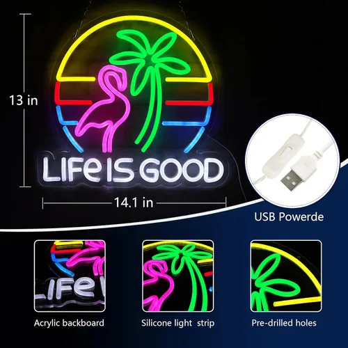 Miniatura 4 de Letreros de Neón de Cerveza para Decoración de Pared Luces de Neón para Dormitorio Letreros LED Adecuados para Cueva de Hombre Bar Pub Restaurante
