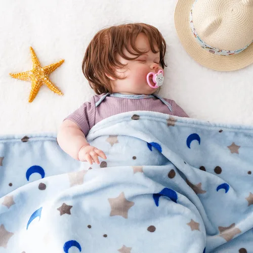 Miniatura 4 de Bunnikins & Clover Manta de Bebé de Franela de Felpa Ligera Súper Suave para Niños y Niñas, Manta de Lactancia de Forro Polar Floral para Niños
