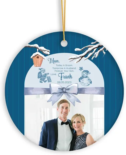 Miniatura 12 de Adornos de Navidad personalizados con foto, adorno de recuerdo personalizado con nombre de bebé, nuevo regalo de bebé, recuerdo de bebé